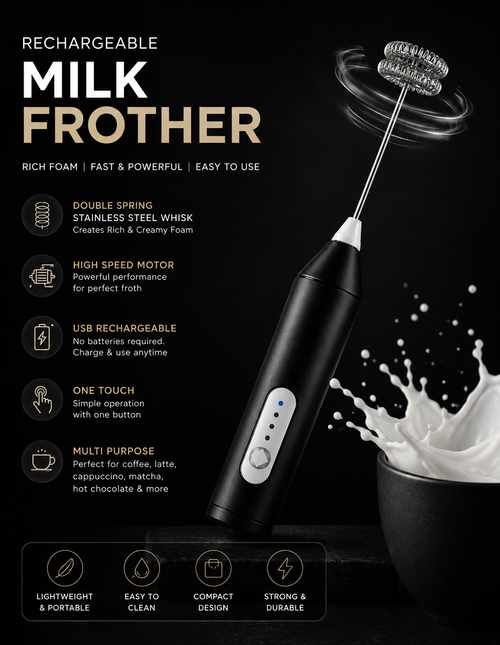 ENERGEVATE Electric Milk Frother